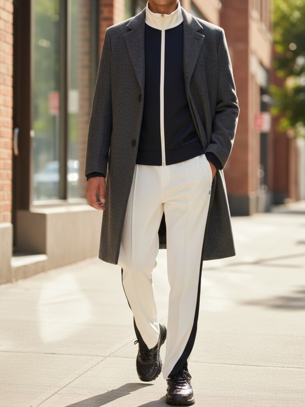 NWT $700 DUNHILL Jogger Trousers Size S Elastic Waist Side Stripe Made in Italy